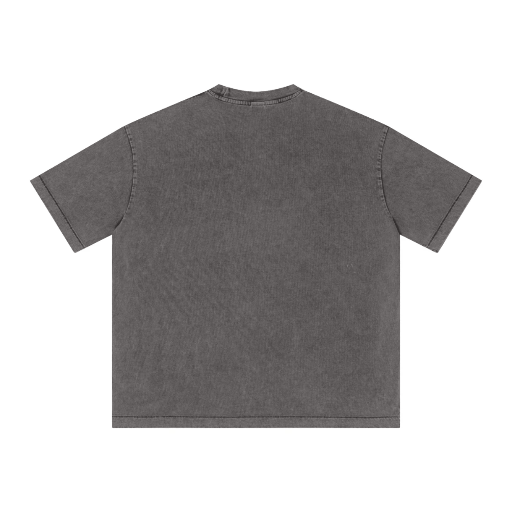 T-shirt délavé vintage flocon de neige 285 g/m² - Ash&OYA Store