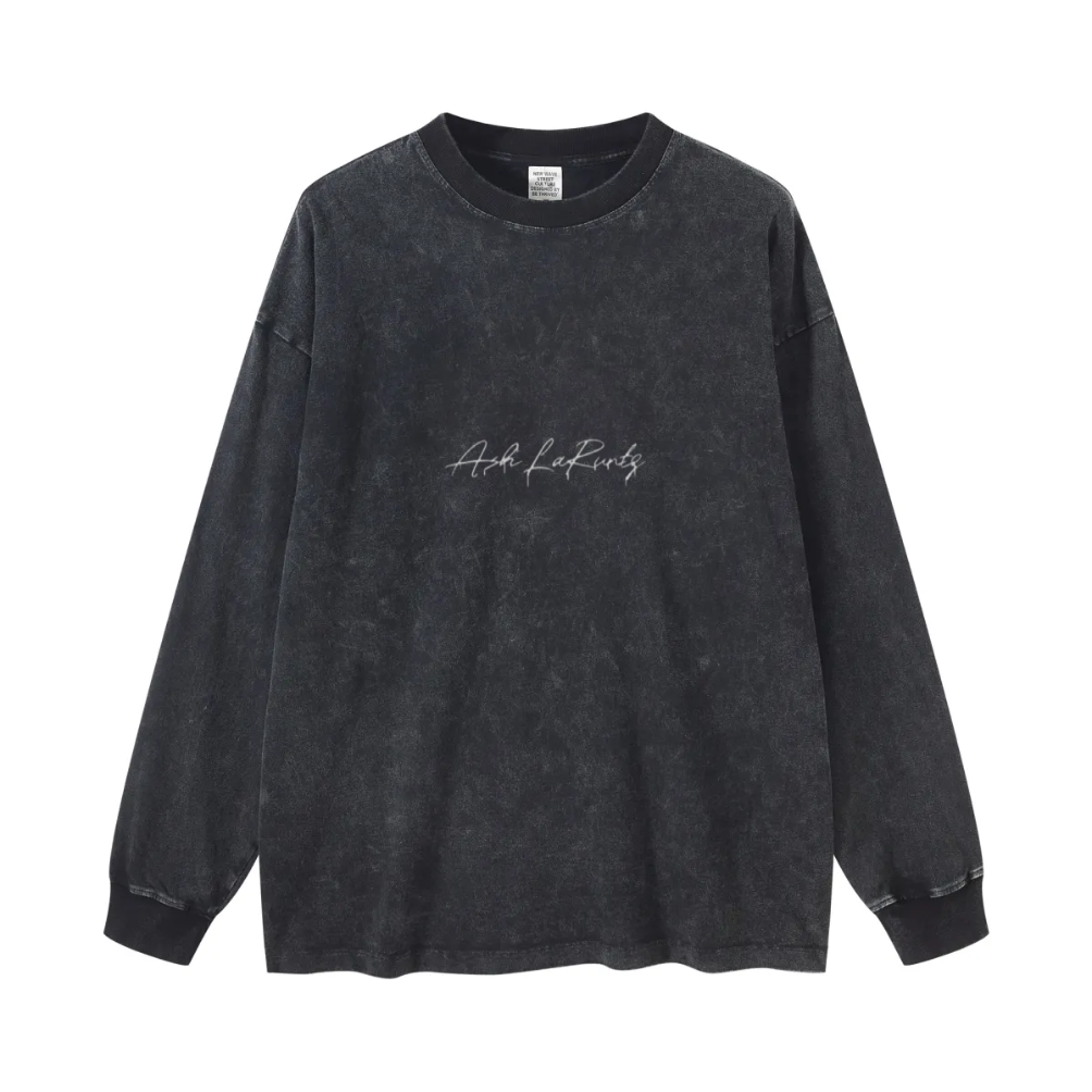 T-shirt vintage polyvalent à manches longues pour femme 270 g/m²