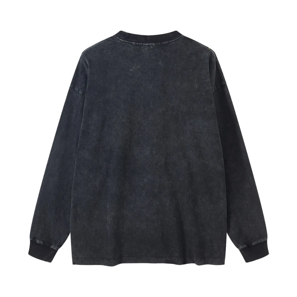 T-shirt vintage polyvalent à manches longues pour femme 270 g/m²