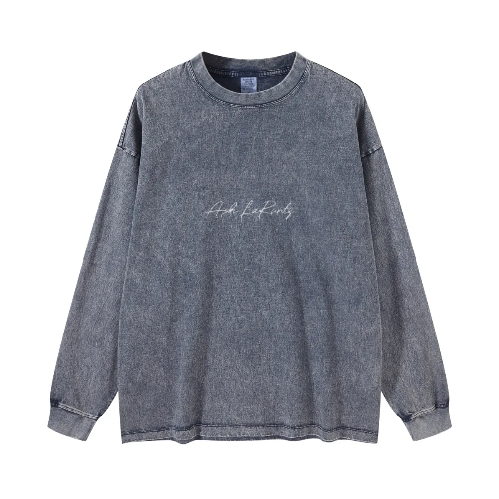 T-shirt vintage polyvalent à manches longues pour femme 270 g/m² - Ash&OYA Store