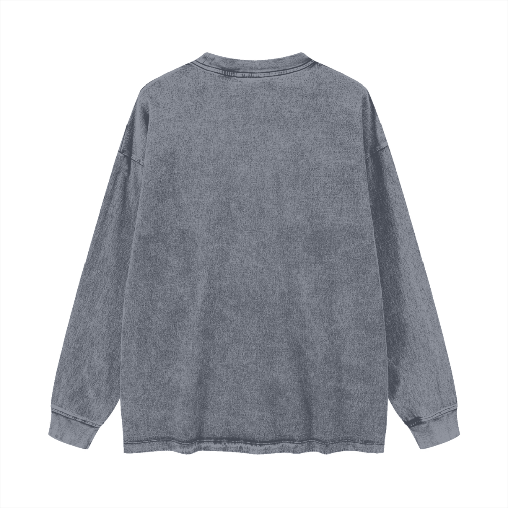 T-shirt vintage polyvalent à manches longues pour femme 270 g/m²