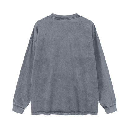 T-shirt vintage polyvalent à manches longues pour femme 270 g/m²