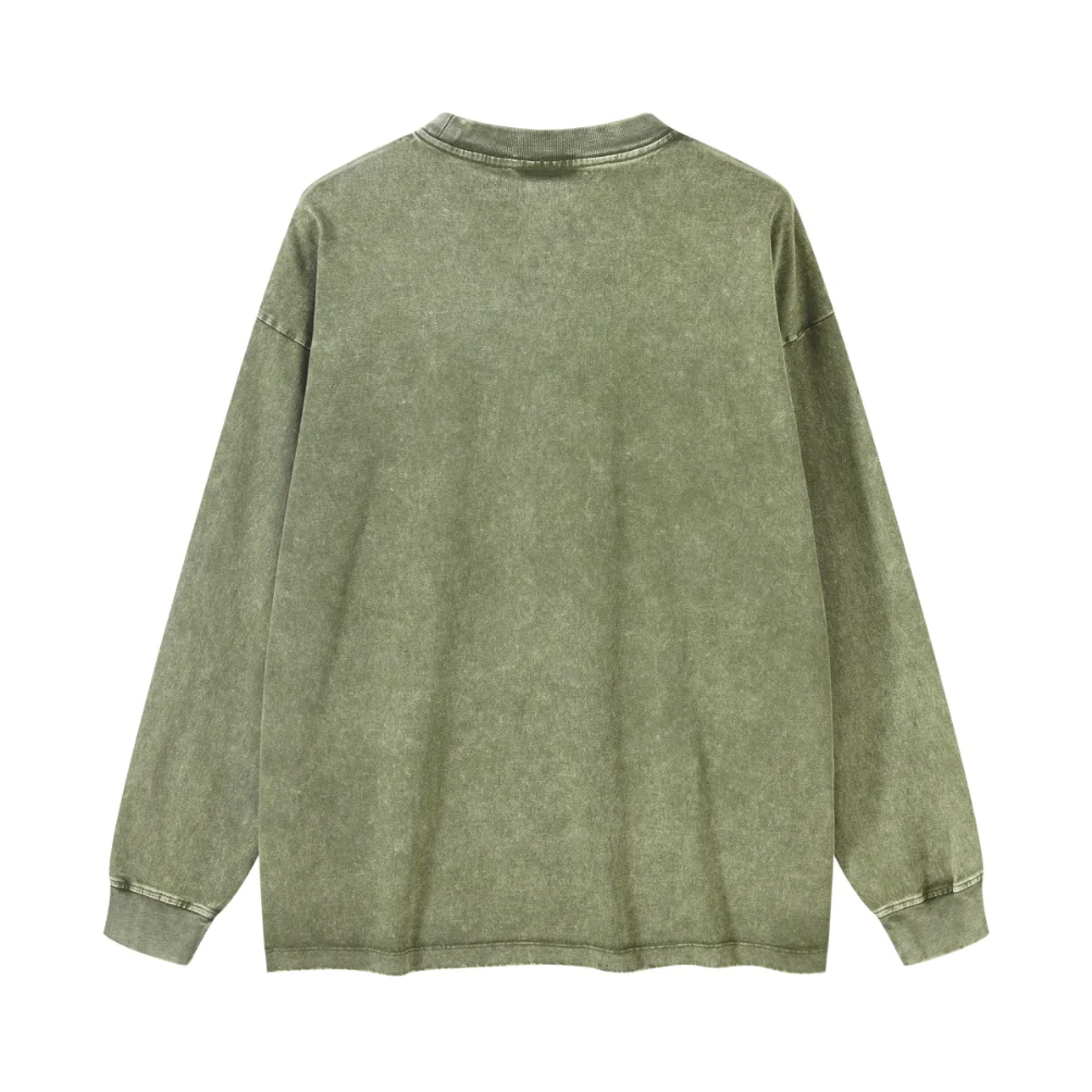 T-shirt vintage polyvalent à manches longues pour femme 270 g/m²