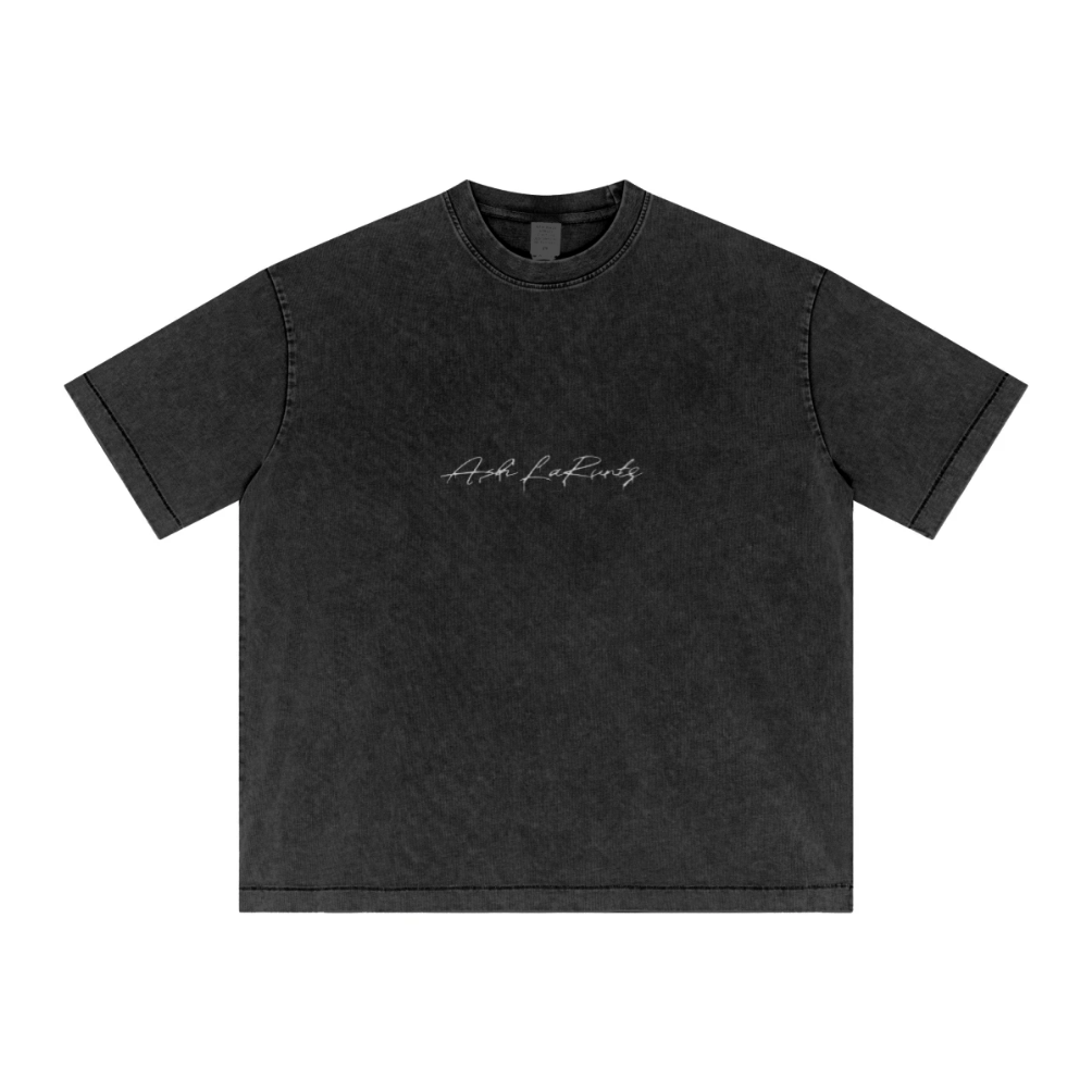 T-shirt délavé vintage flocon de neige 285 g/m² - Ash&OYA Store