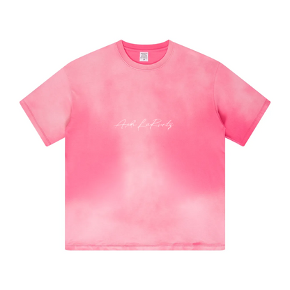 T-shirt tie-dye boxy d'inspiration vintage pour femme, 270 g/m²