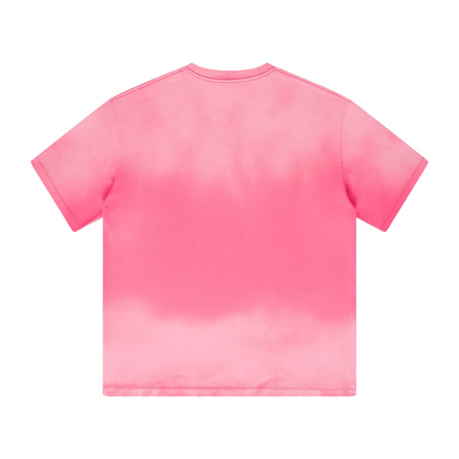 T-shirt tie-dye boxy d'inspiration vintage pour femme, 270 g/m²