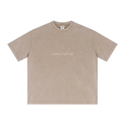 T-shirt délavé vintage flocon de neige 285 g/m²