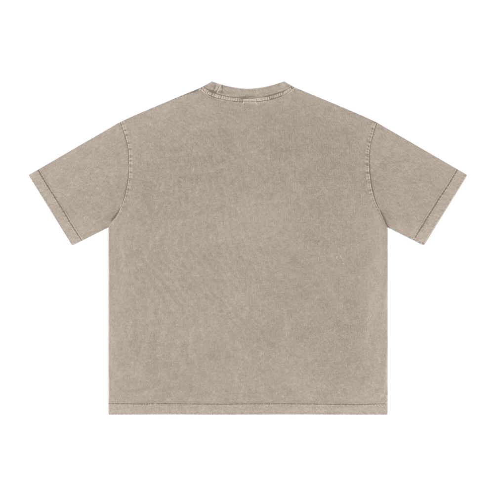 T-shirt délavé vintage flocon de neige 285 g/m² - Ash&OYA Store