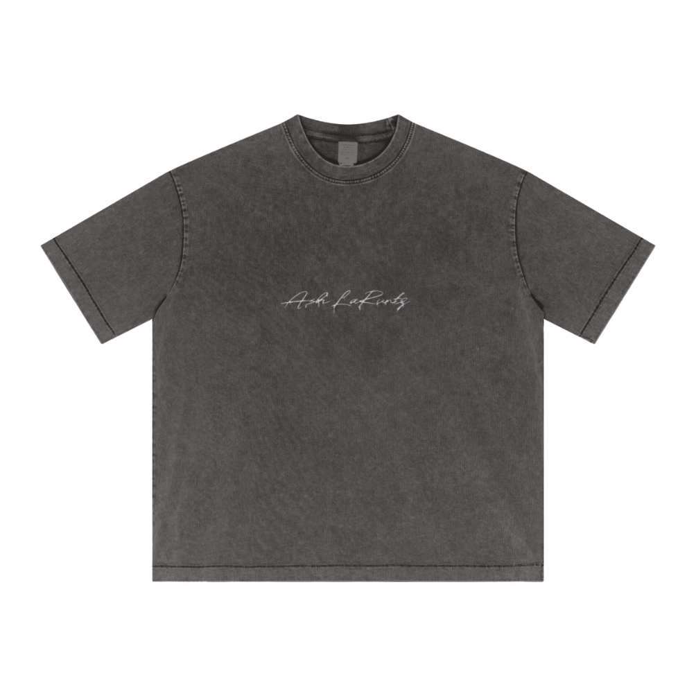 T-shirt délavé vintage flocon de neige 285 g/m² - Ash&OYA Store