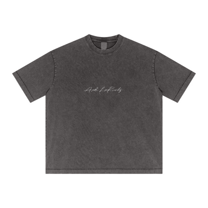 T-shirt délavé vintage flocon de neige 285 g/m² - Ash&OYA Store